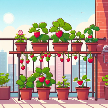 A strawberry plant